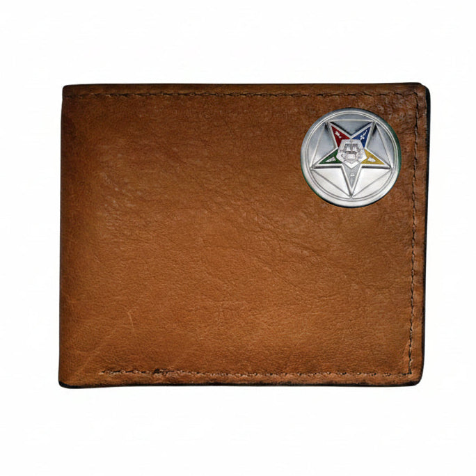 OES Wallet - Handcrafted Brown Buffalo Leather Bison Bifold