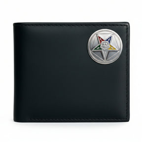 OES Wallet - Eastern Star Handcrafted Black Leather