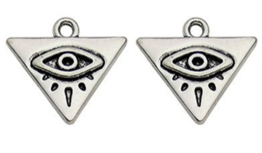 Eye Of Providence Pendant - Silver All Seeing Eye Pyramid Pendant - Bricks Masons