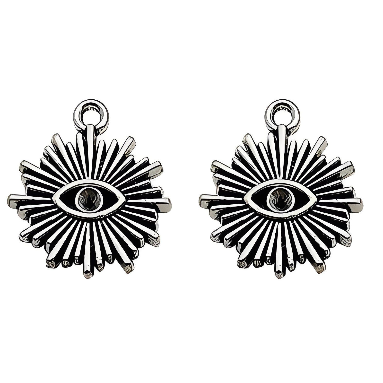 Eye Of Providence Pendant - Silver All Seeing Eye Round 1P Pendant