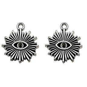 Eye Of Providence Pendant - Silver All Seeing Eye Round 1P Pendant