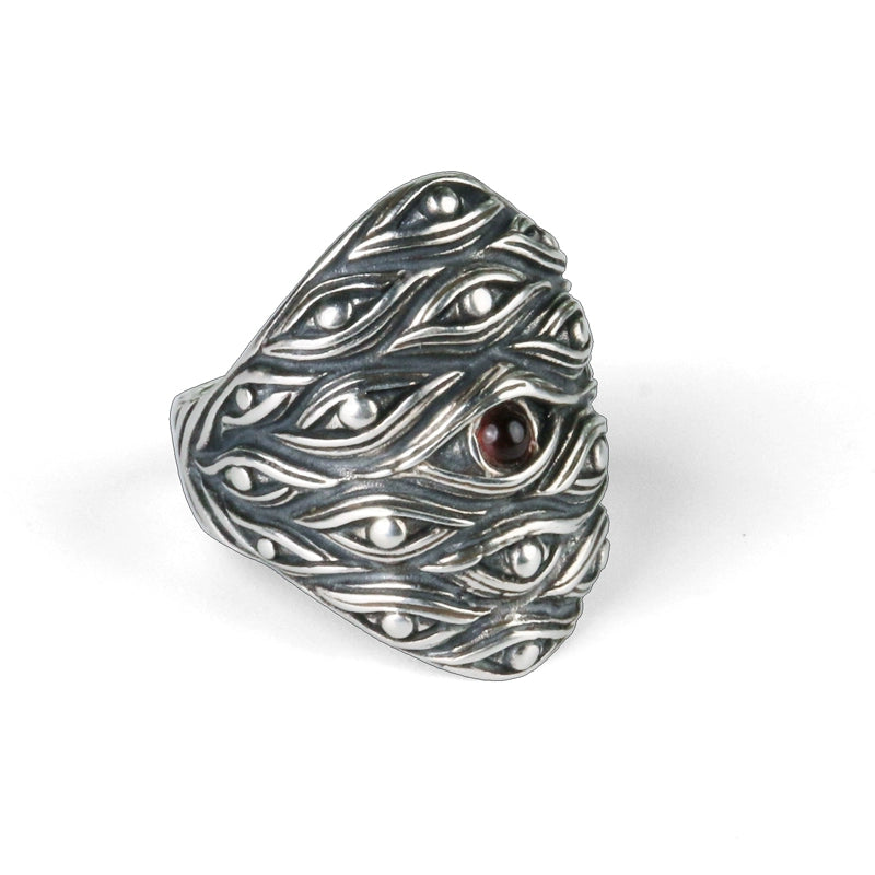 Eye Of Providence Ring - Adjustable 925 Sterling Silver - Bricks Masons