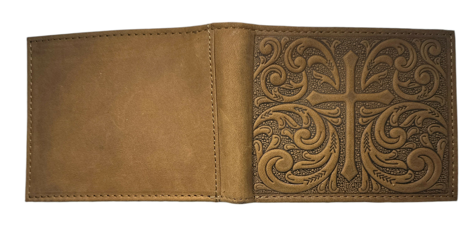 OES Wallet - Nocona Soft Leather With Embossed Cross