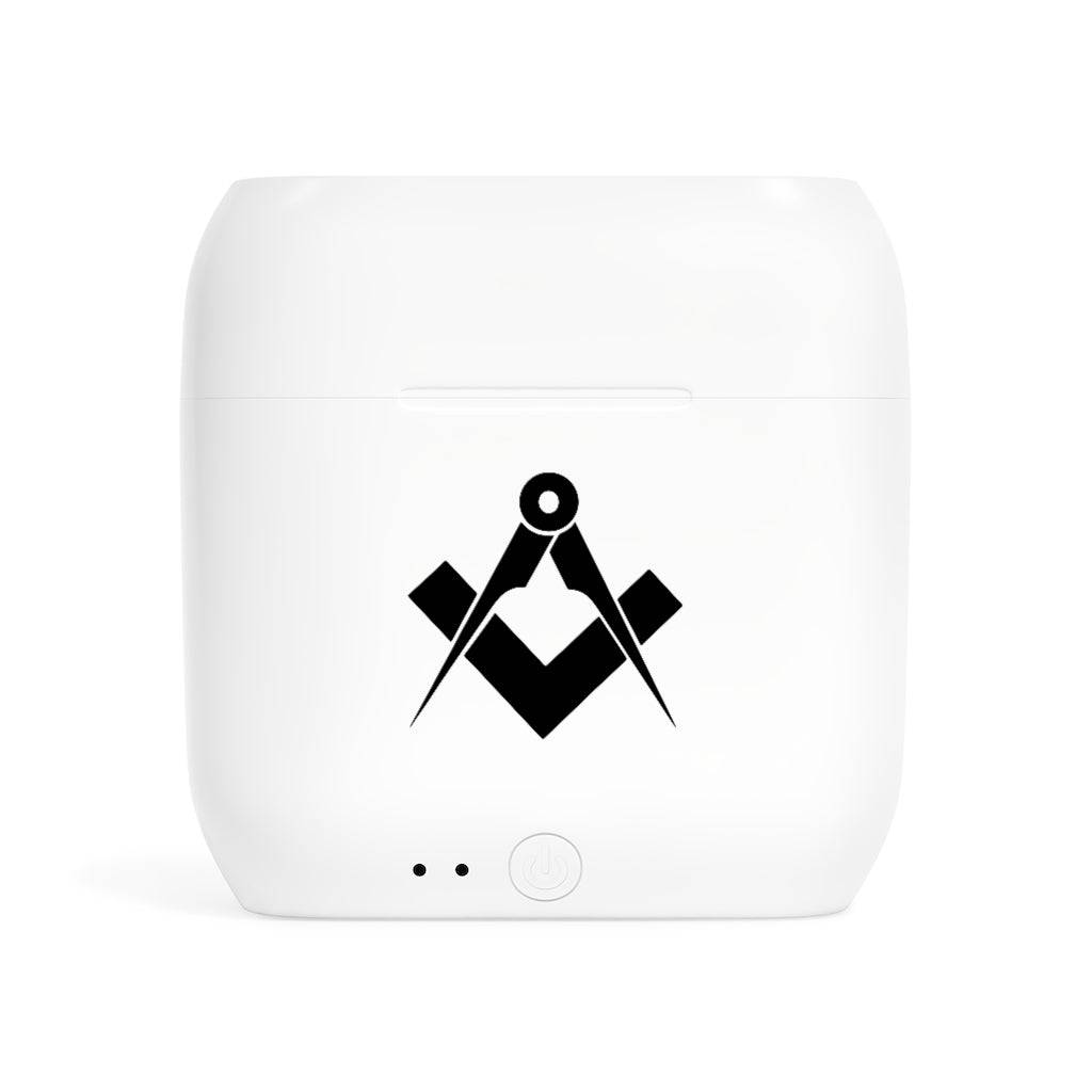 Master Mason Blue Lodge Earbud - Square & Compass Wireless