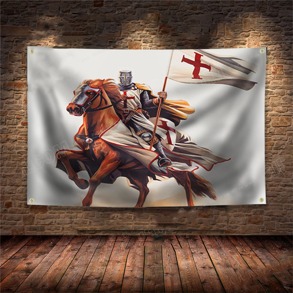 Knights Templar Commandery Flag - Armor Of God Temple