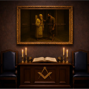 Masonic Canvas - The Weight of the Square