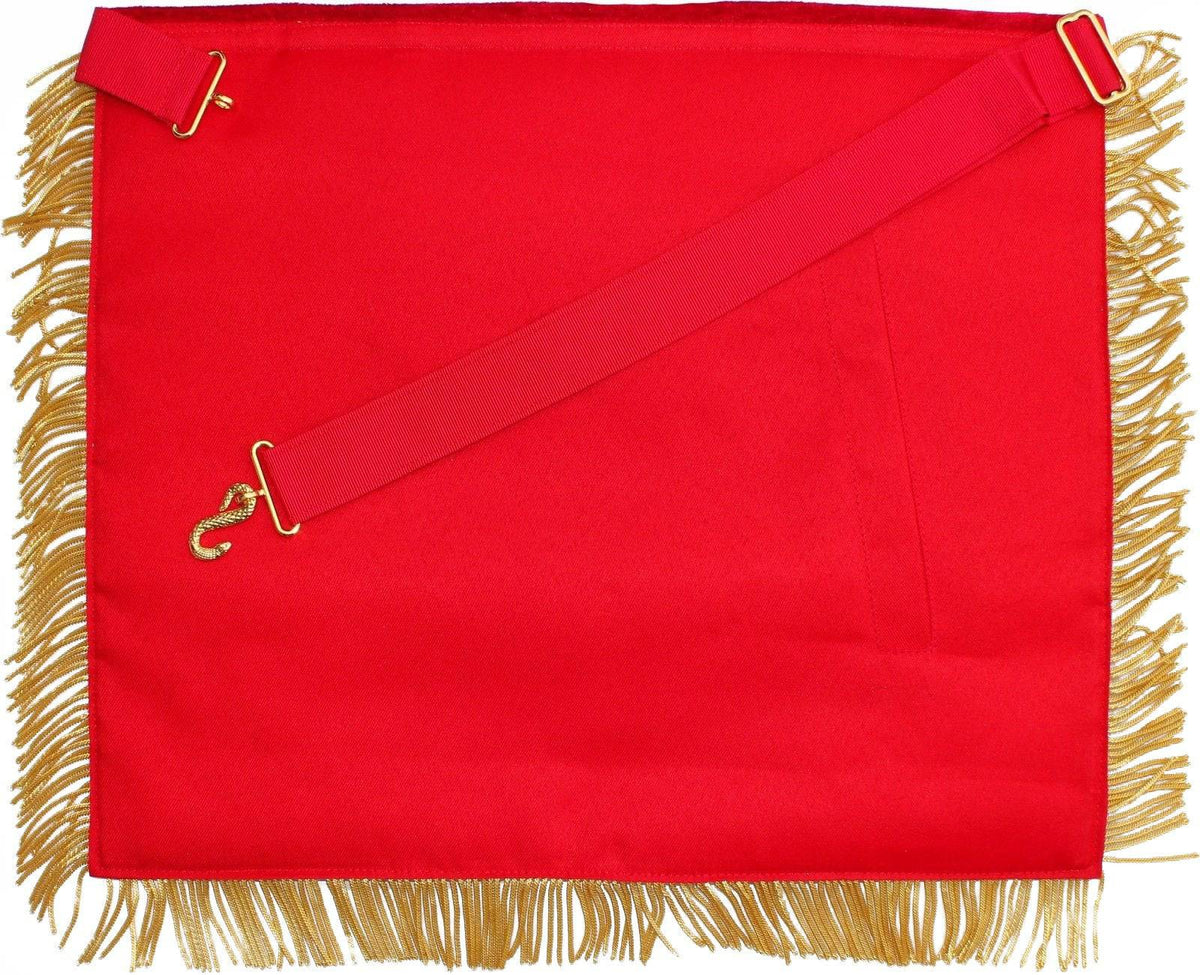 Grand High Priest Royal Arch Chapter Apron - Red Velvet - Bricks Masons