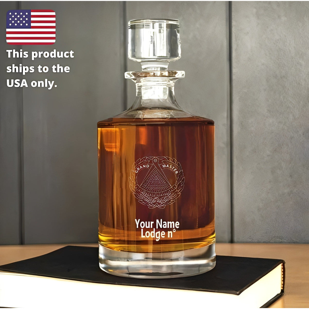 Grand Master Blue Lodge Decanter - 30 oz.