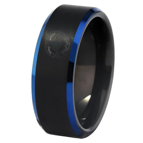 Grand Master Blue Lodge  Ring - Black Stone Color