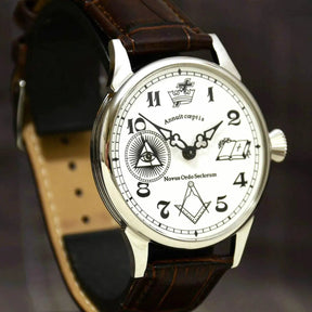 Master Mason Blue Lodge Wristwatch - Annuit Coeptis - Bricks Masons