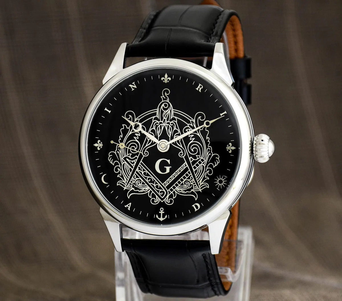 Master Mason Blue Lodge Wristwatch - - Bricks Masons