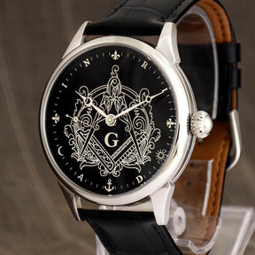 Master Mason Blue Lodge Wristwatch - - Bricks Masons