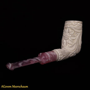 Master Mason Blue Lodge Meerschaum Pipe - Handmade Natural Wax Coating - Bricks Masons