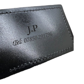 Master Mason Blue Lodge Luggage Tag - Leather Gold Engraved Case Label Personalized - Bricks Masons