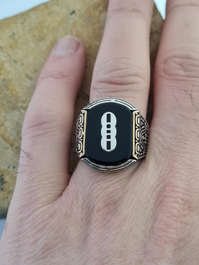 Independent Order of Odd Fellows Sterling Silver Ring - Handcrafted 925 Silver - Bricks Masons