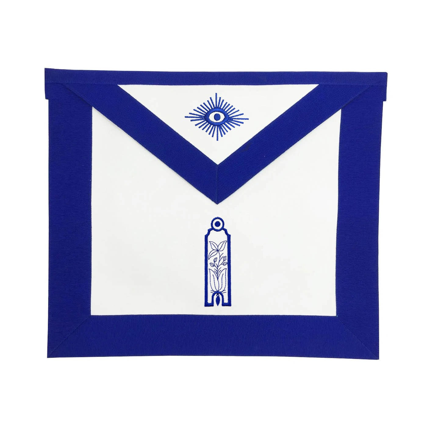 Junior Warden Blue Lodge Officer Apron - Royal Blue