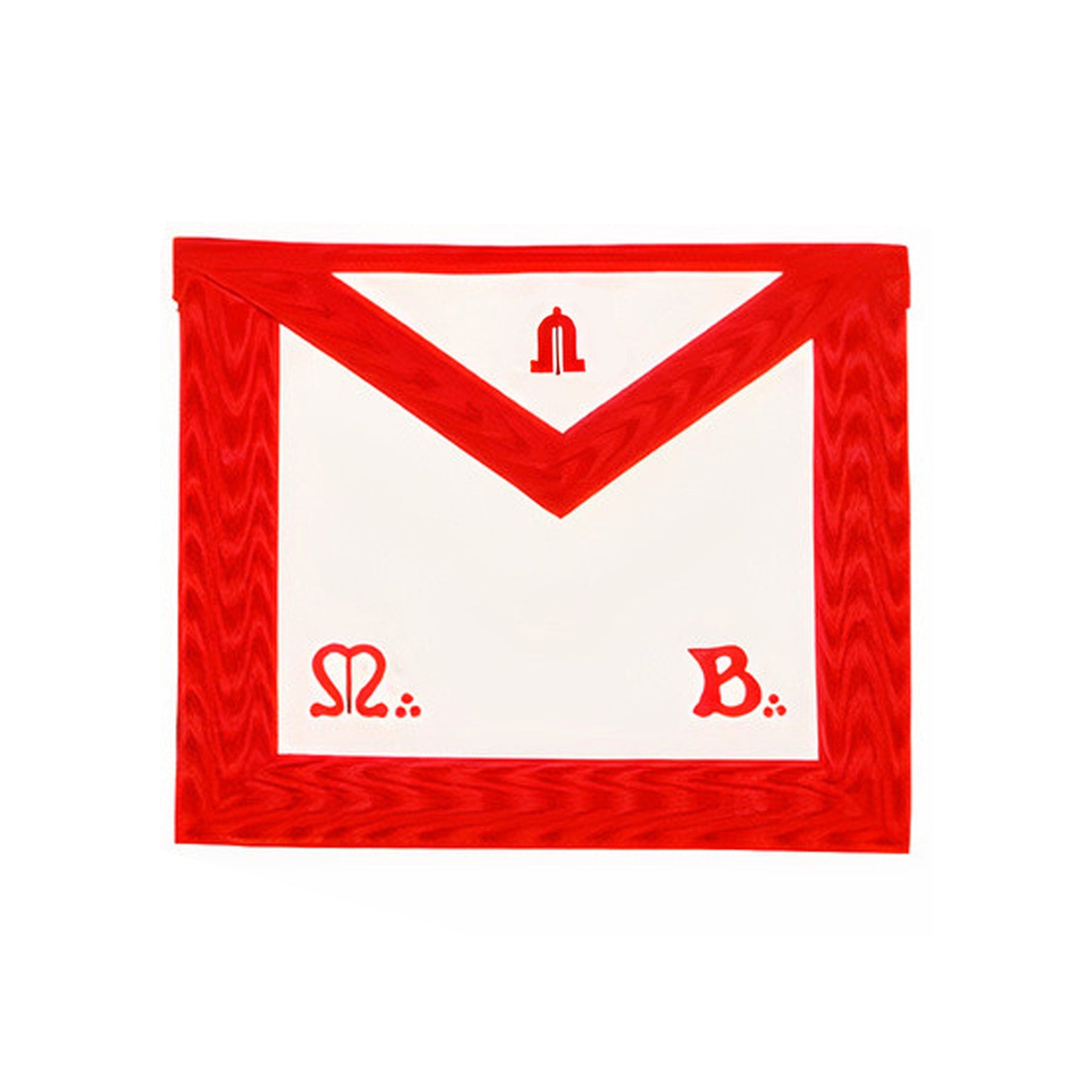 Junior Warden Scottish Rite Apron - Red Moire