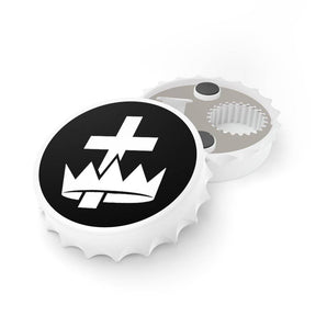 Knights Templar Bottle Opener - Black & White - Bricks Masons