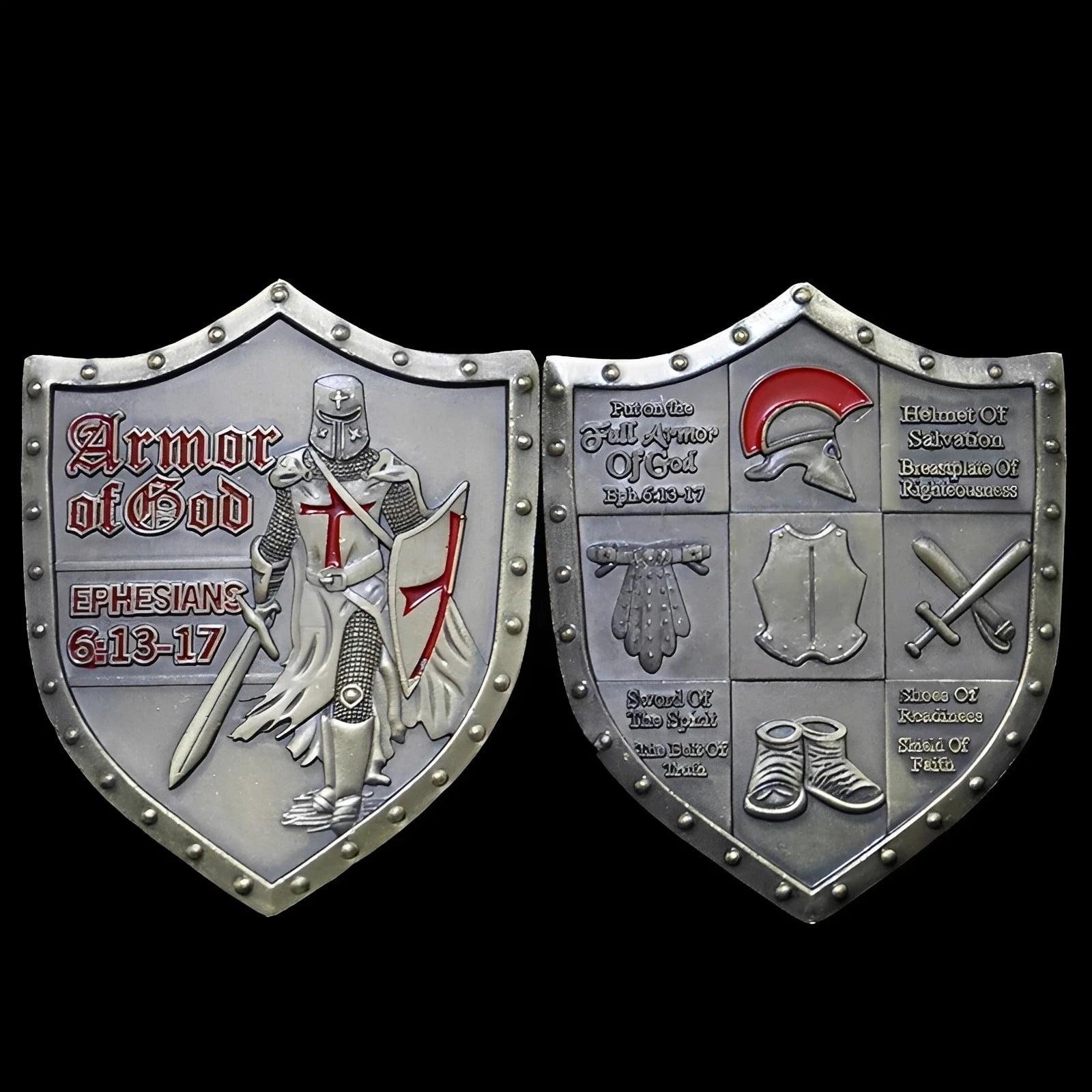 Knights Templar Commandery Coin - Silver Plated - Bricks Masons