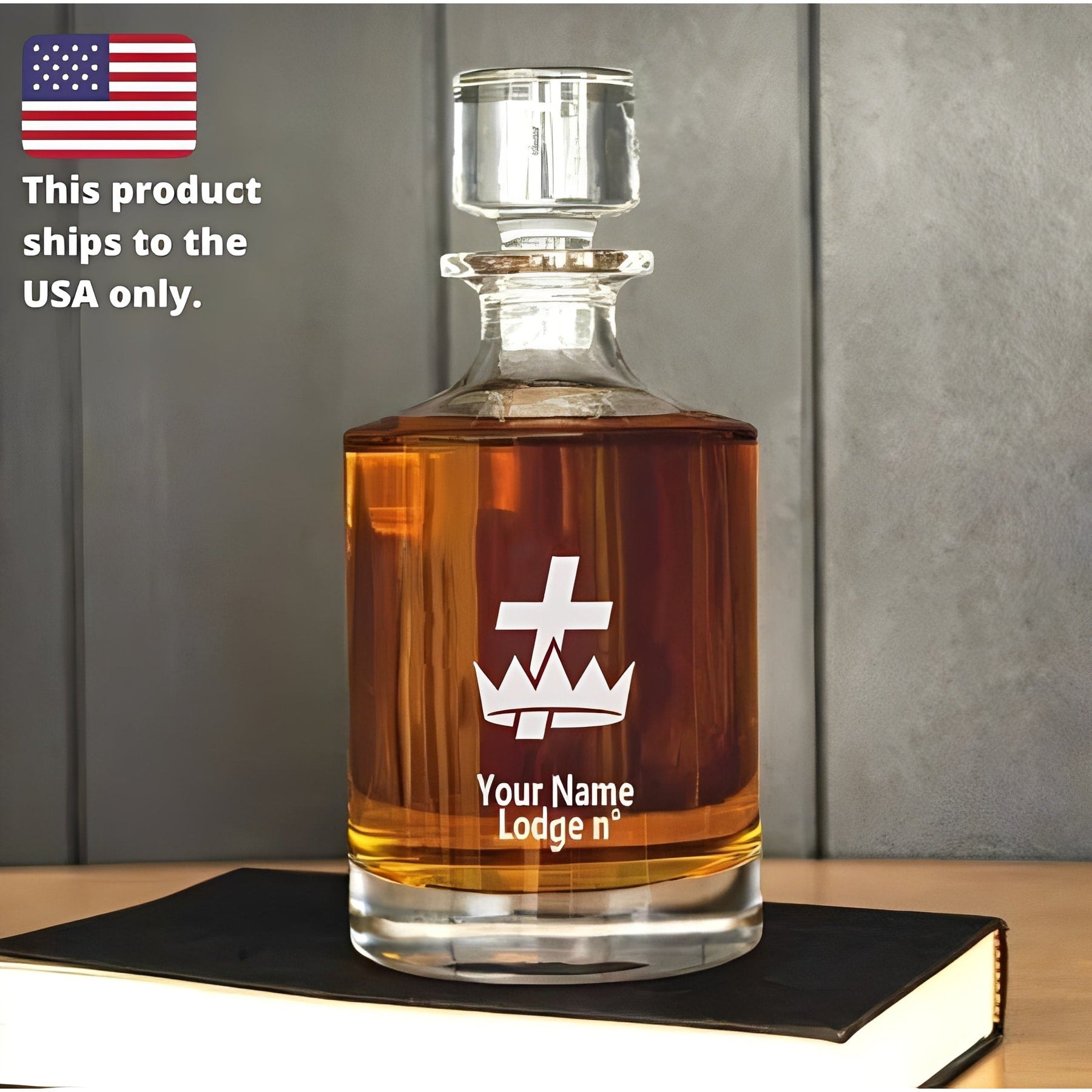 Knights Templar Decanter - 30 oz.