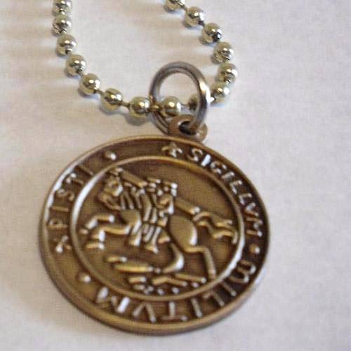 Knights Templar Commandery Necklace - SIGILLUM MILITUM XPISTI - Bricks Masons