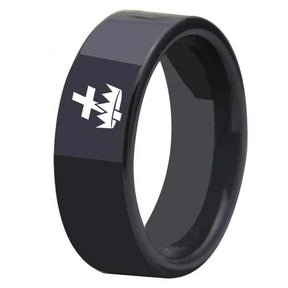 Knights Templar Ring - Black Tungsten Personalizable