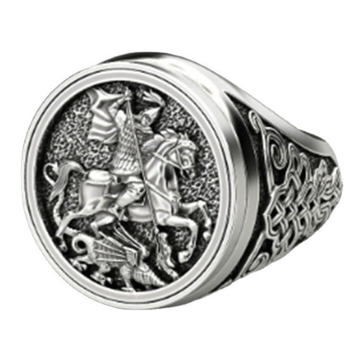 Templerring – Vollständig versilbert