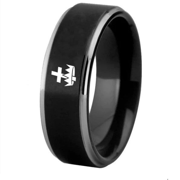 Anillo de los Caballeros Templarios - Tungsteno de alta calidad personalizable