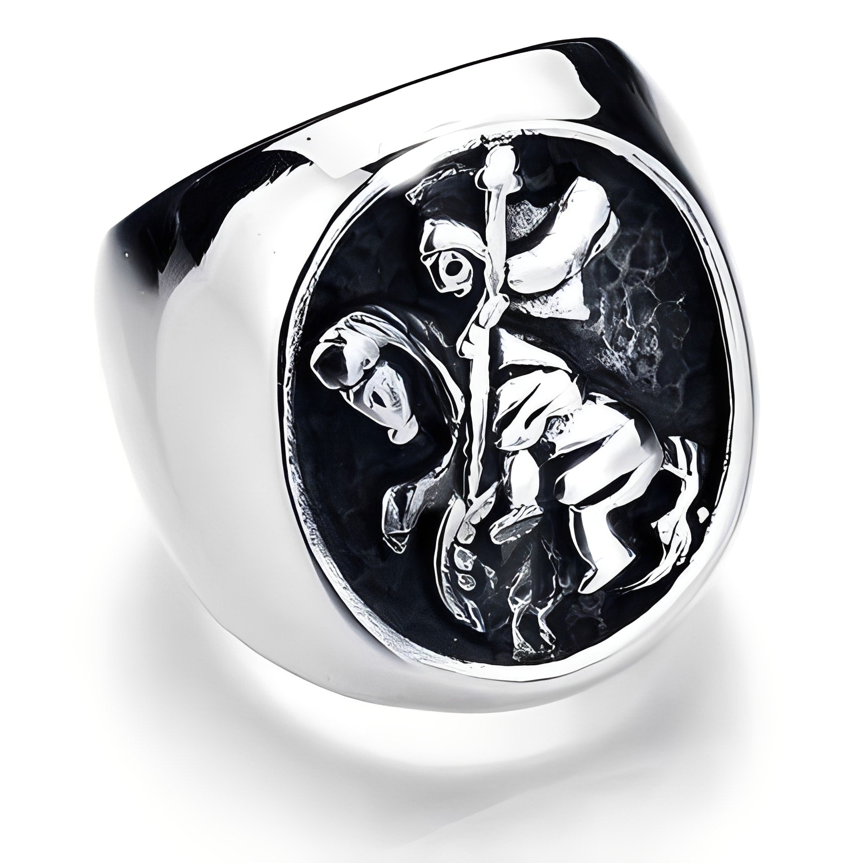 Knights Templar Ring - Vintage Signet - Bricks Masons