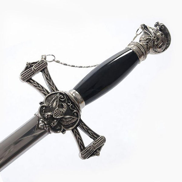 【1900‘s】”FreeMason “ Masonic Sword chain Knights of St. John Masonic Sword Eagle Guard Chain 37.5