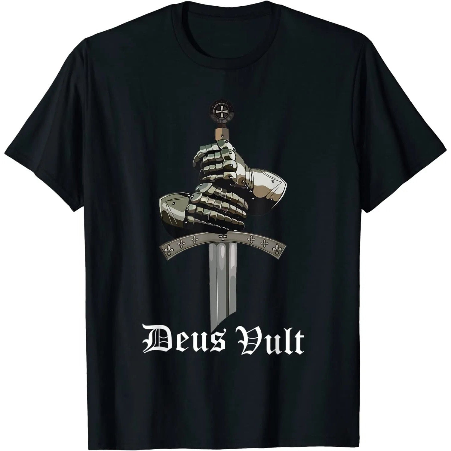 Knights Templar T-Shirt - Deus Vult 100% Cotton
