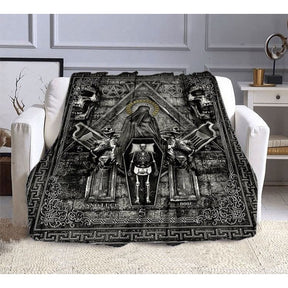 Masonic Blanket - Black & Gray