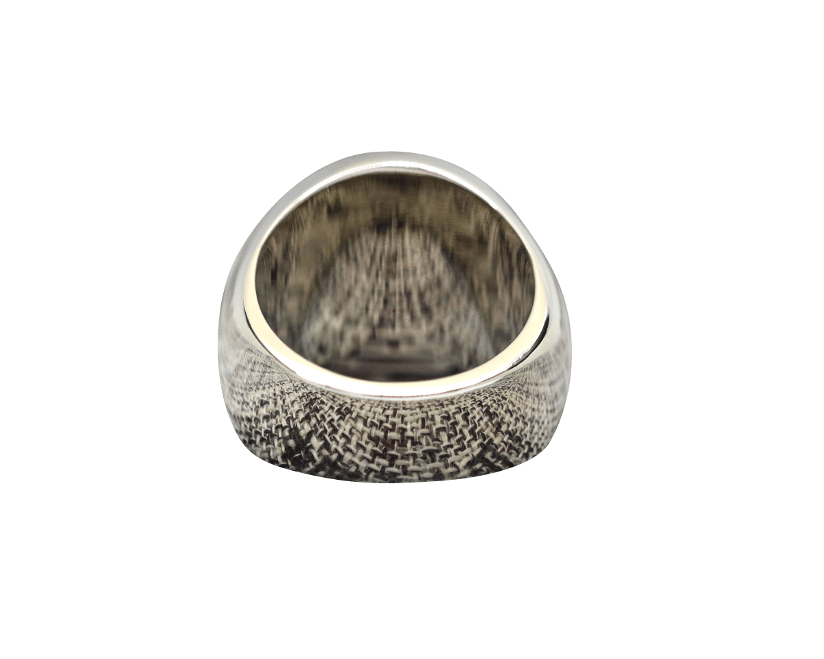 Master Mason Blue Lodge Ring - Sterling Silver Blue Face S&C G - Bricks Masons