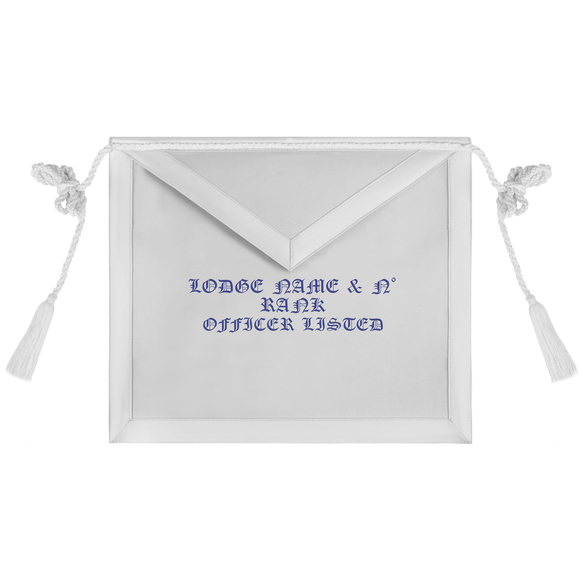 Master Mason Blue Lodge Apron - Custom Hand Embroidery Lodge Presentation S&C G