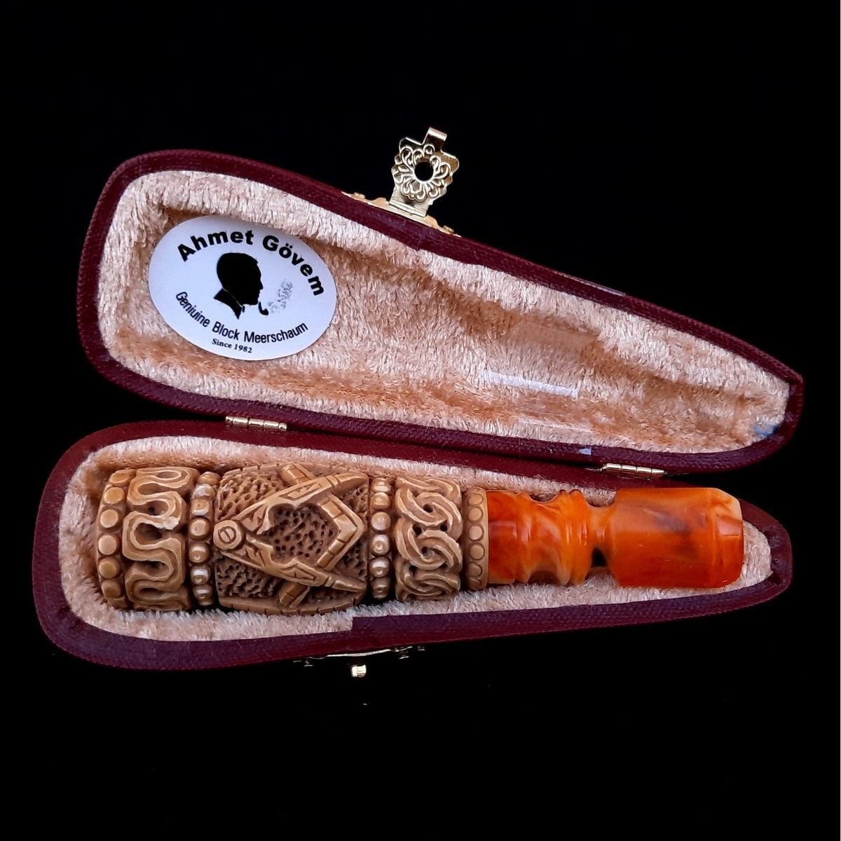 Master Mason Blue Lodge Cigarette Holder - Square & Compass