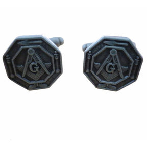 Master Mason Blue Lodge Cufflink - Octagonal