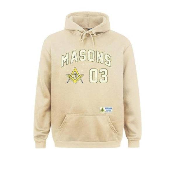 Master Mason Blue Lodge Hoodie - Sports Jersey 03 Square and Compass G - Bricks Masons