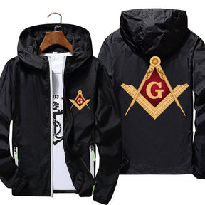 Master Mason Blue Lodge Jacket - Square & Compass G (Multiple Colors) - Bricks Masons