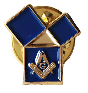 Master Mason Blue Lodge Lapel Pin - The 47th Problem of Euclid - Bricks Masons