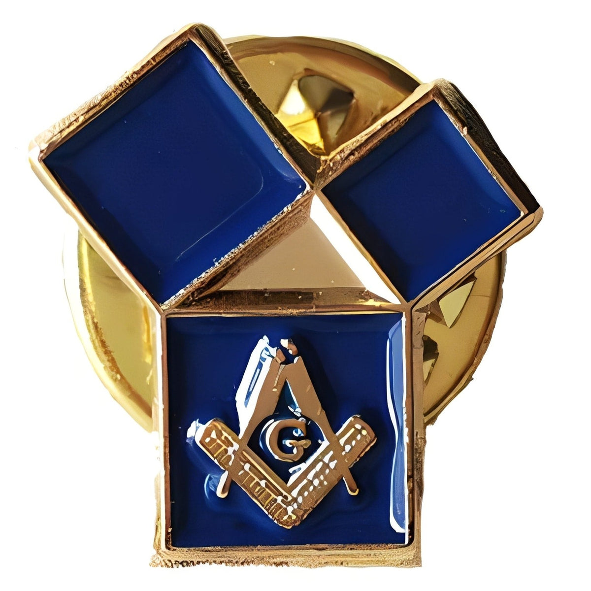 Master Mason Blue Lodge Lapel Pin - The 47th Problem of Euclid