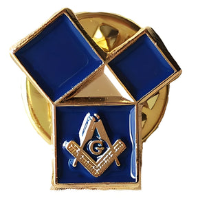 Master Mason Blue Lodge Lapel Pin - The 47th Problem of Euclid