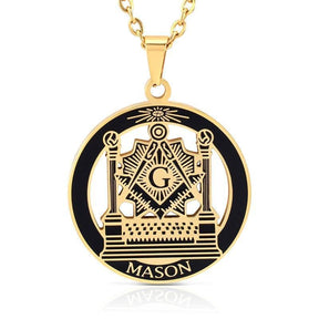 Master Mason Blue Lodge Necklace - Pillars Lodge - Bricks Masons