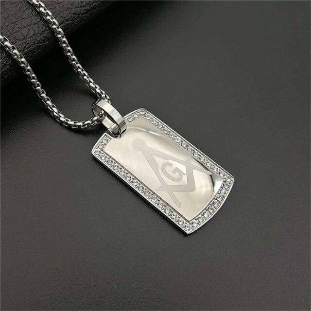 Master Mason Blue Lodge Necklace - Stainless Steel Gold&Silver - Bricks Masons