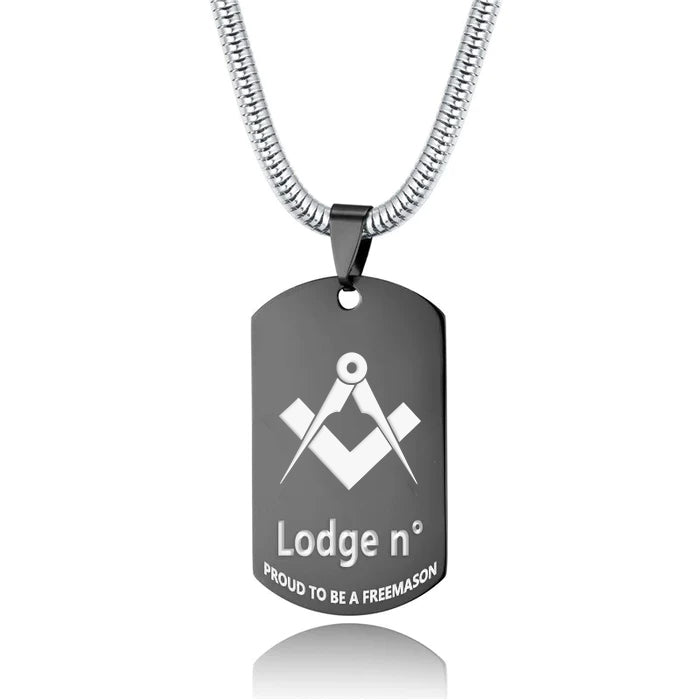 Master Mason Blue Lodge Necklace - (Various Colors) - Bricks Masons