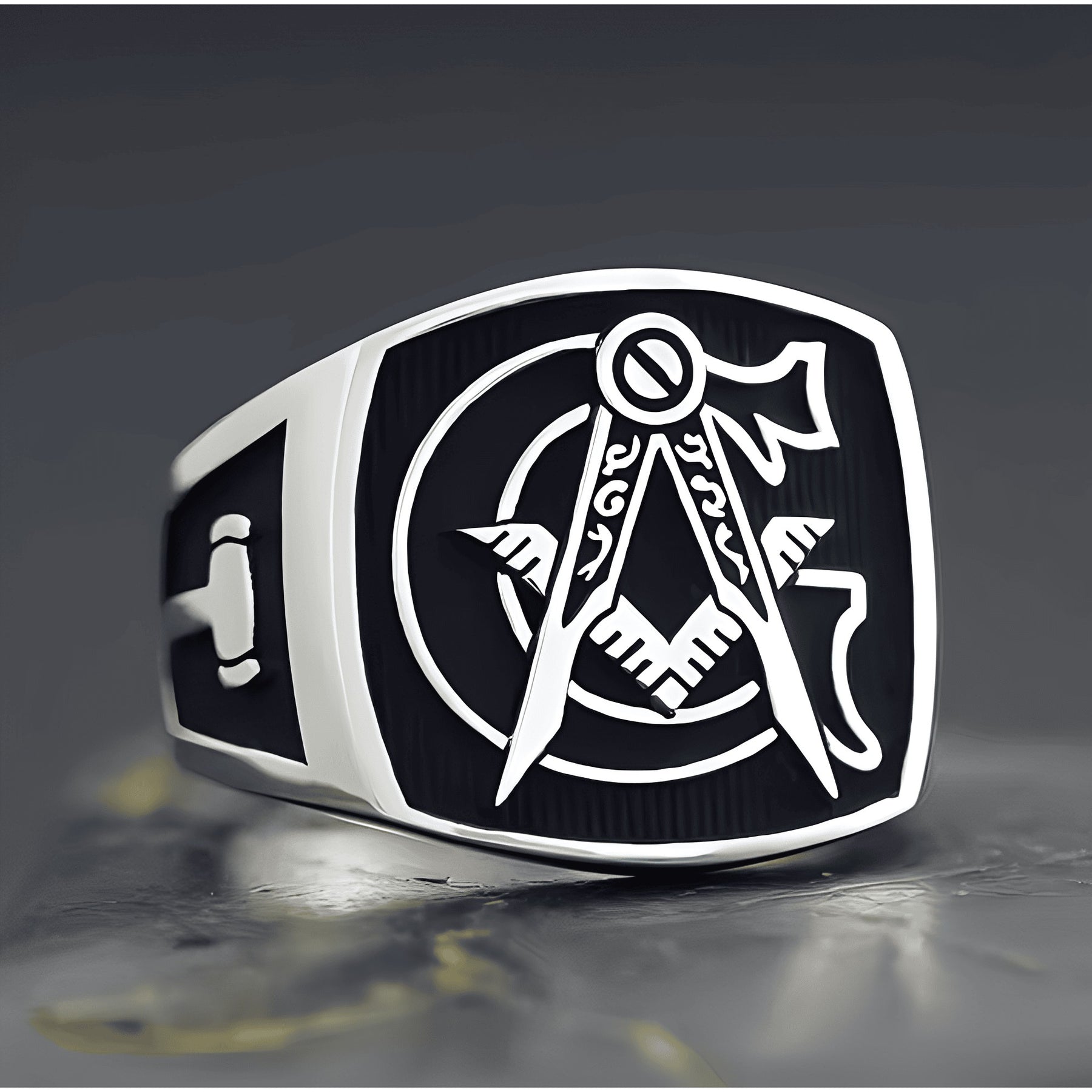 Master Mason Blue Lodge Ring - 925 Sterling Silver (16gr)