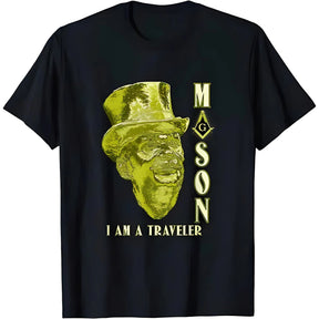 Master Mason Blue Lodge T-shirt - I Am A Traveler Freemason