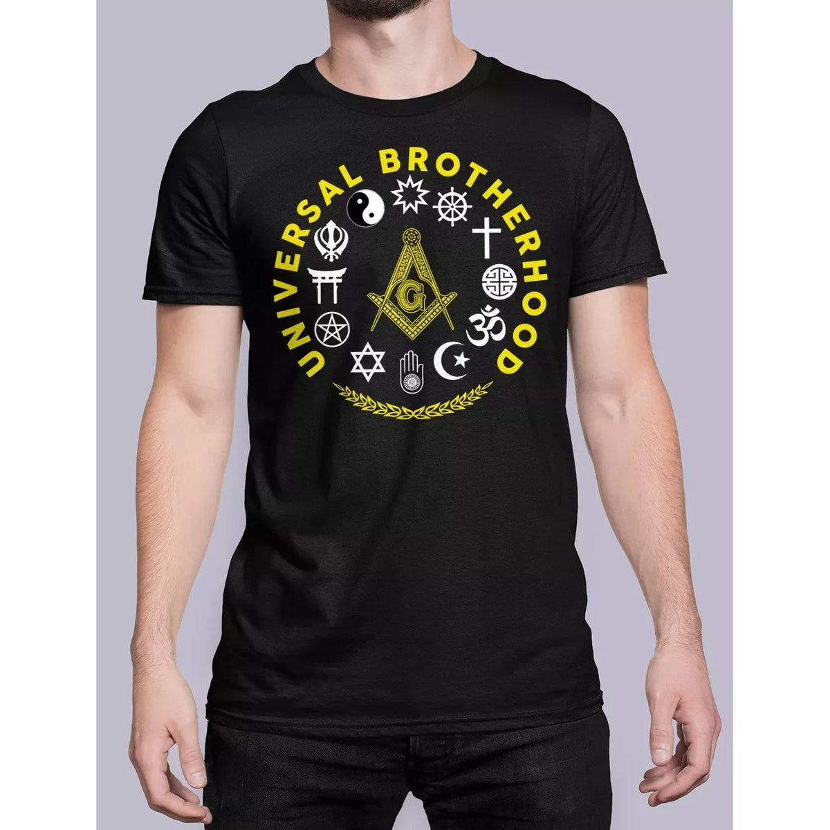 Master Mason Blue Lodge T-Shirt - Universal Brotherhood 100% Cotton
