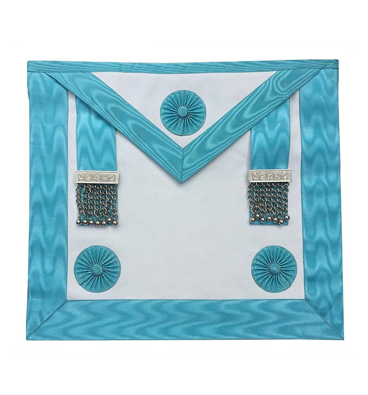 Master Mason Craft English Regulation Regalia Set - MM Apron, Officer Collar and Glove - Bricks Masons
