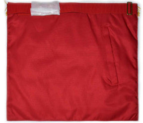 Master Mason Craft Scottish Regulation Apron - Red Moire - Bricks Masons