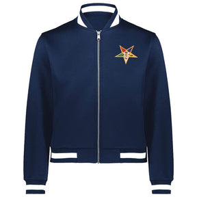 OES Jacket - Navy Blue With White Trim & Colorful Star